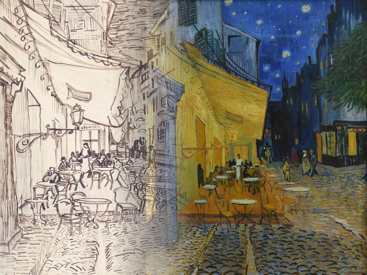Van Goghun Kafe Terasta Gece Tablosu
