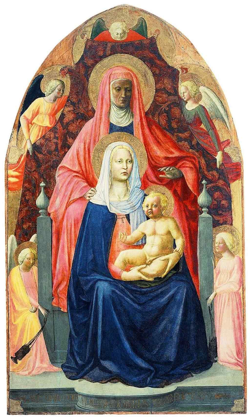 Madonna and Child with St Anne 1425