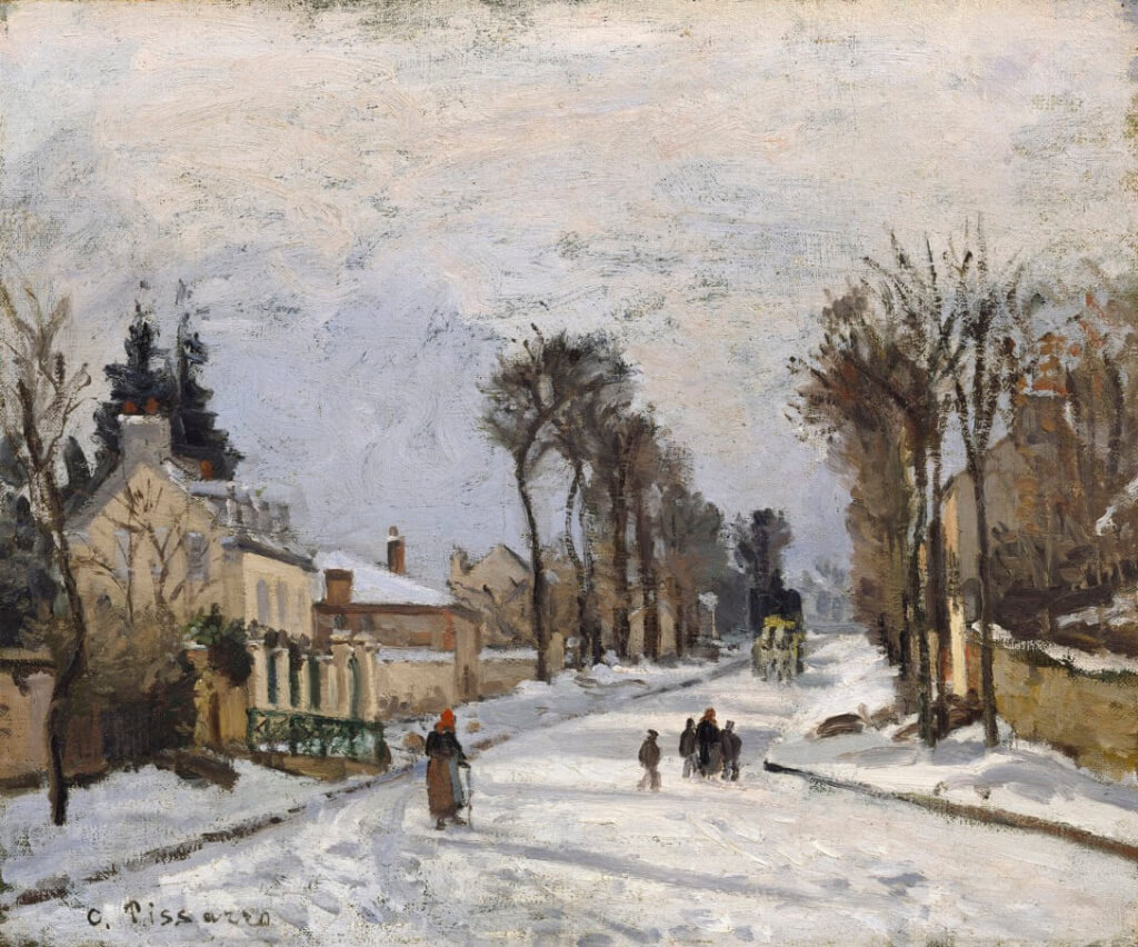 Camille Pissarro Louveciennesde Versaya Giden Yol