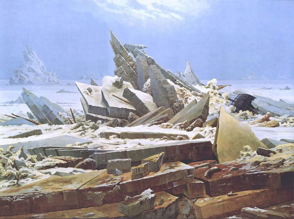 Caspar David Friedrich Buz Denizi