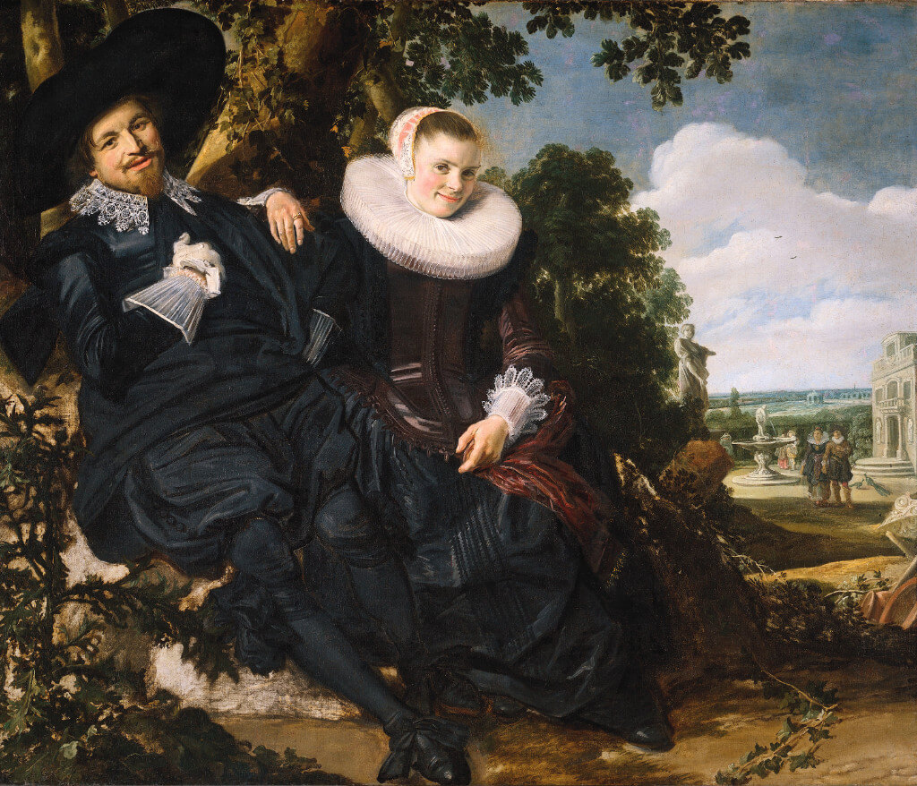Frans Hals Isaac Massa ve Beatrix van der Laenin Evlilik Portresi