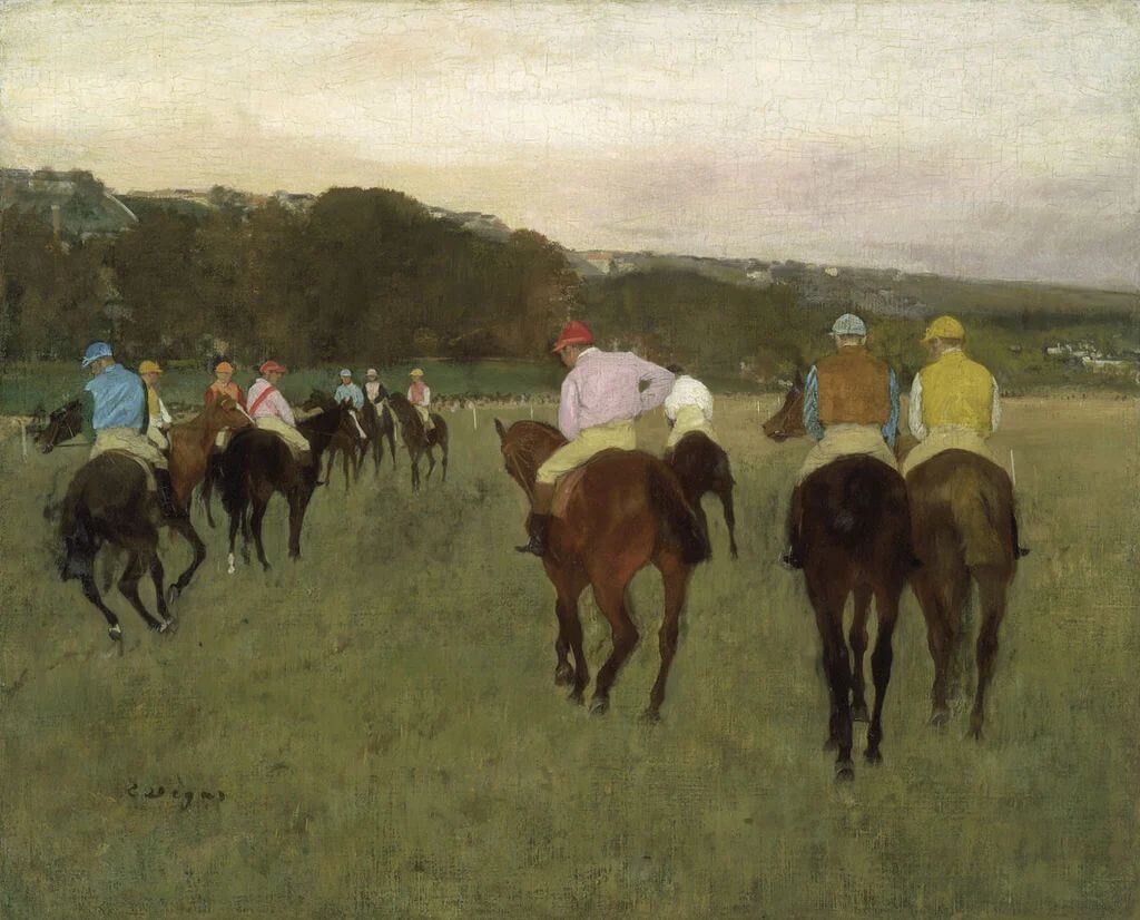 Racehorses at Longchamp 1871