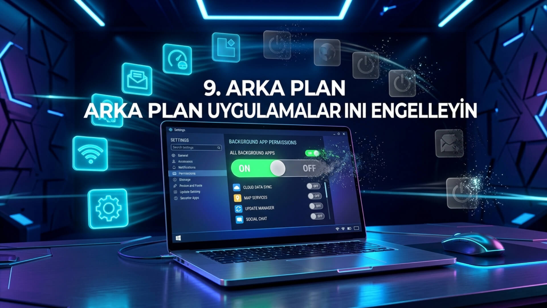 Arka Plan Uygulamalarının Çalışmasını Engelleyin Arka Plan Uygulamalarının Çalışmasını Engelleyin