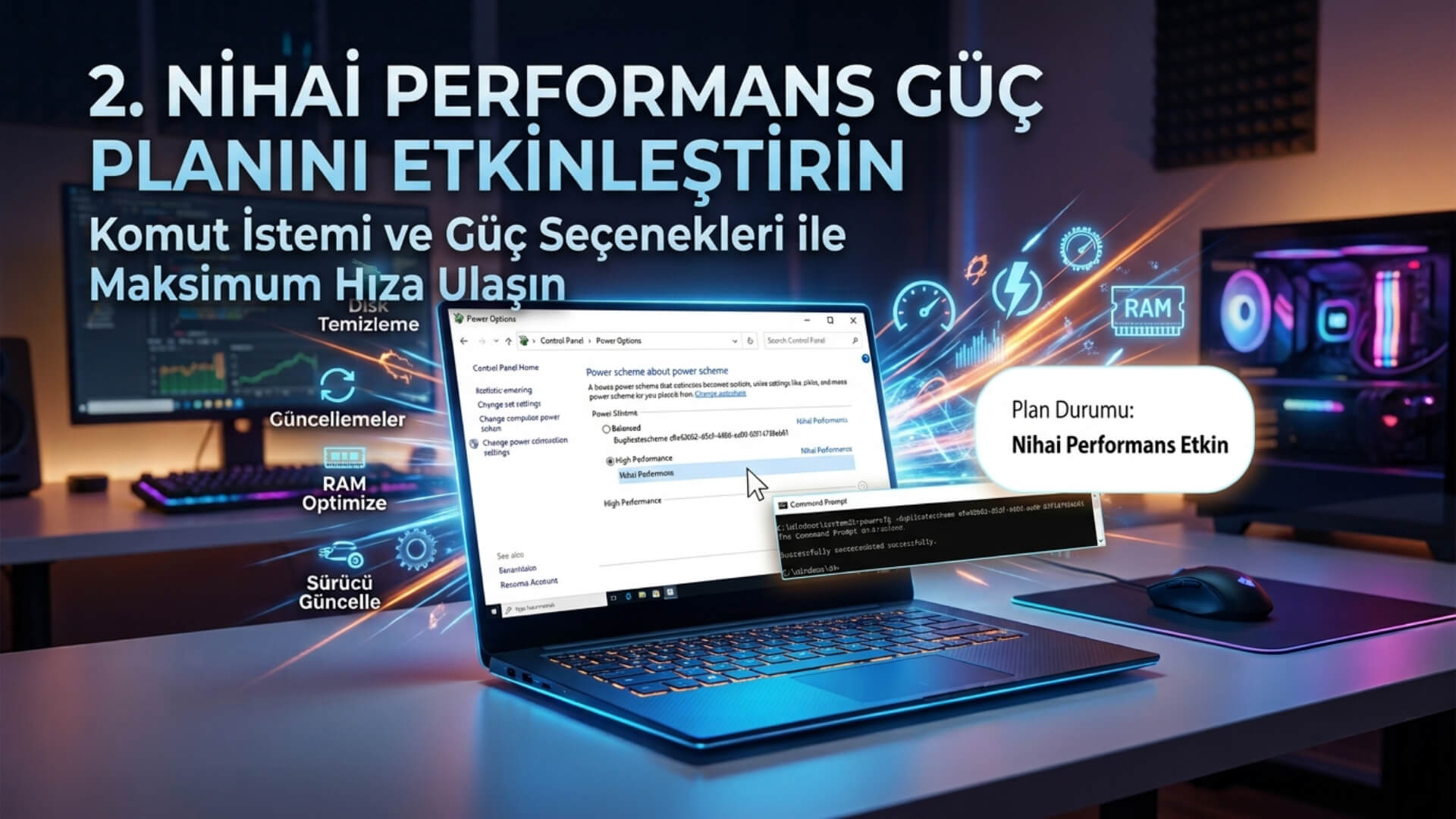 Nihai Performans Güç Planını Etkinleştirin Nihai Performans Güç Planını Etkinleştirin